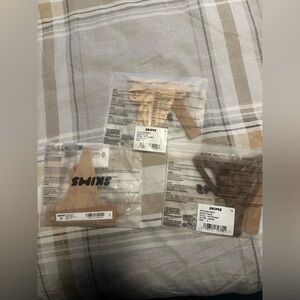 SKIMS Tan and Brown Micro Thongs Trio